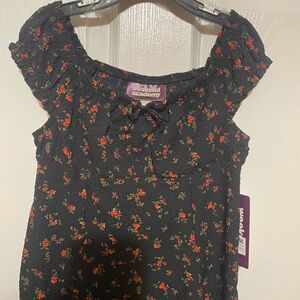 Weekend Academy Girls Smocked  Dress Small